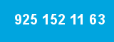 925 152 11 63 925 152 11 63